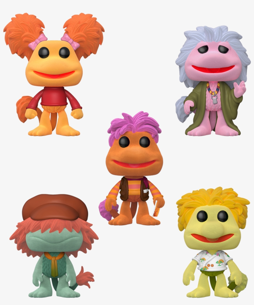 Celebrating 35 Years Of Fraggle Rock, This Fraggle - Fraggle Rock Flocked 5 Pack Pop, transparent png #952116