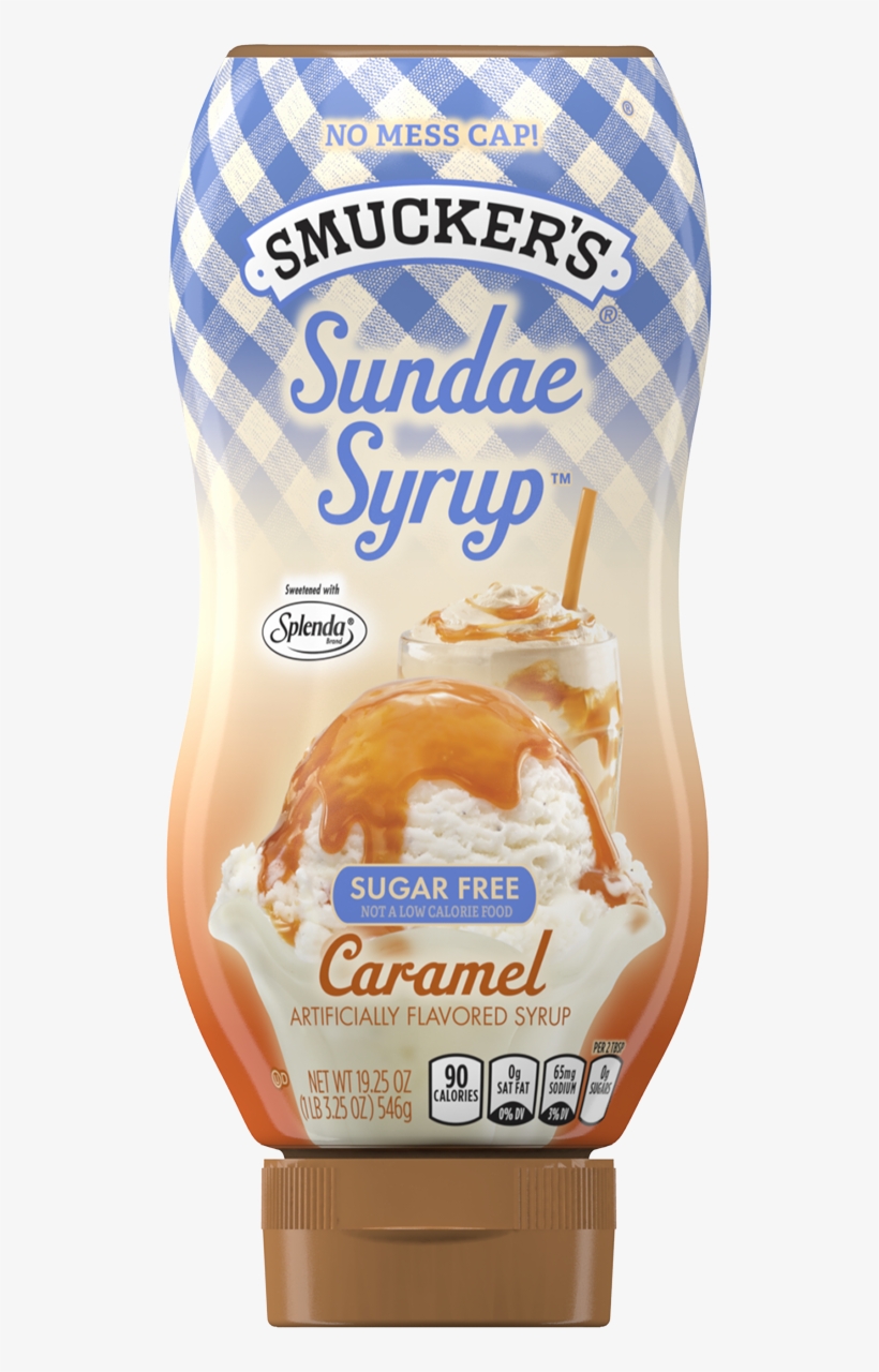 Sugar Free Caramel Flavored Syrup - Smuckers Sugar Free Caramel, transparent png #952405
