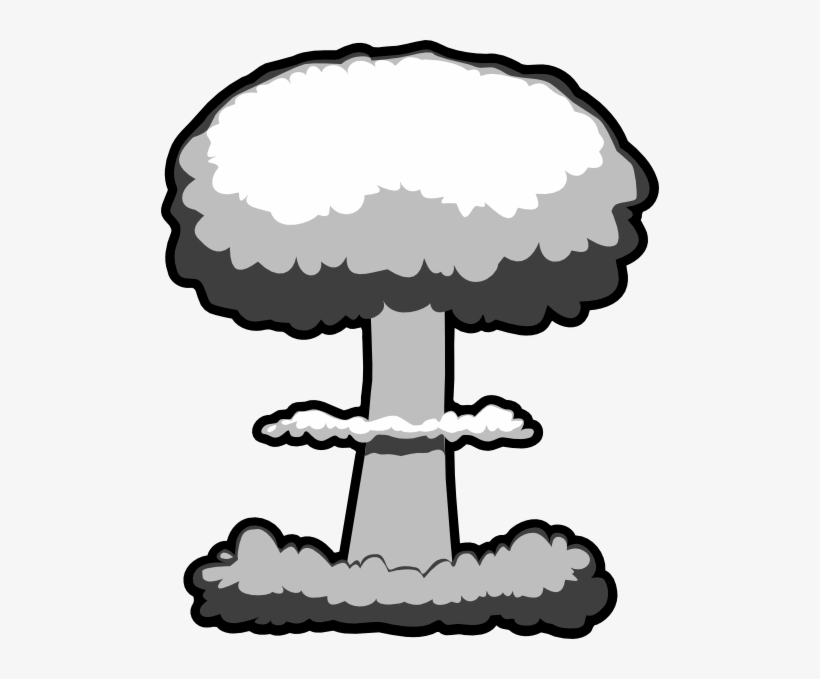 Atomic Explosion Png Clipart - Nuclear Mushroom Cloud Clip Art, transparent png #952435