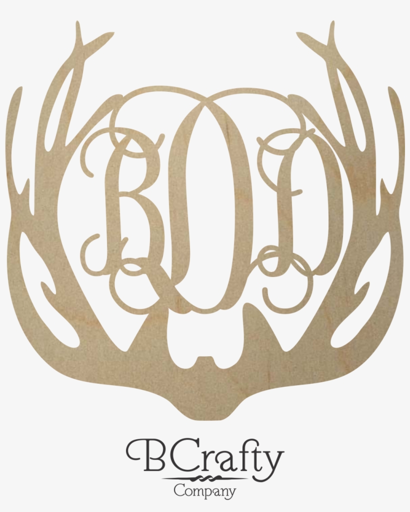 Unfinished Antler Monogram - Leather & Pearl Monogrammed Necklace, transparent png #952793