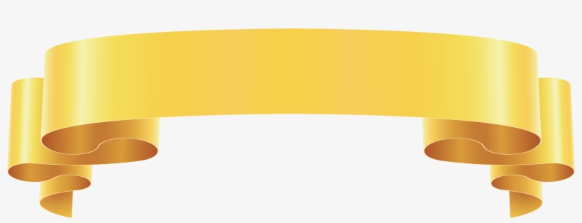 Yellow Banner Ribbon Png Clip Art Image - Banner Ribbon Png, transparent png #953293