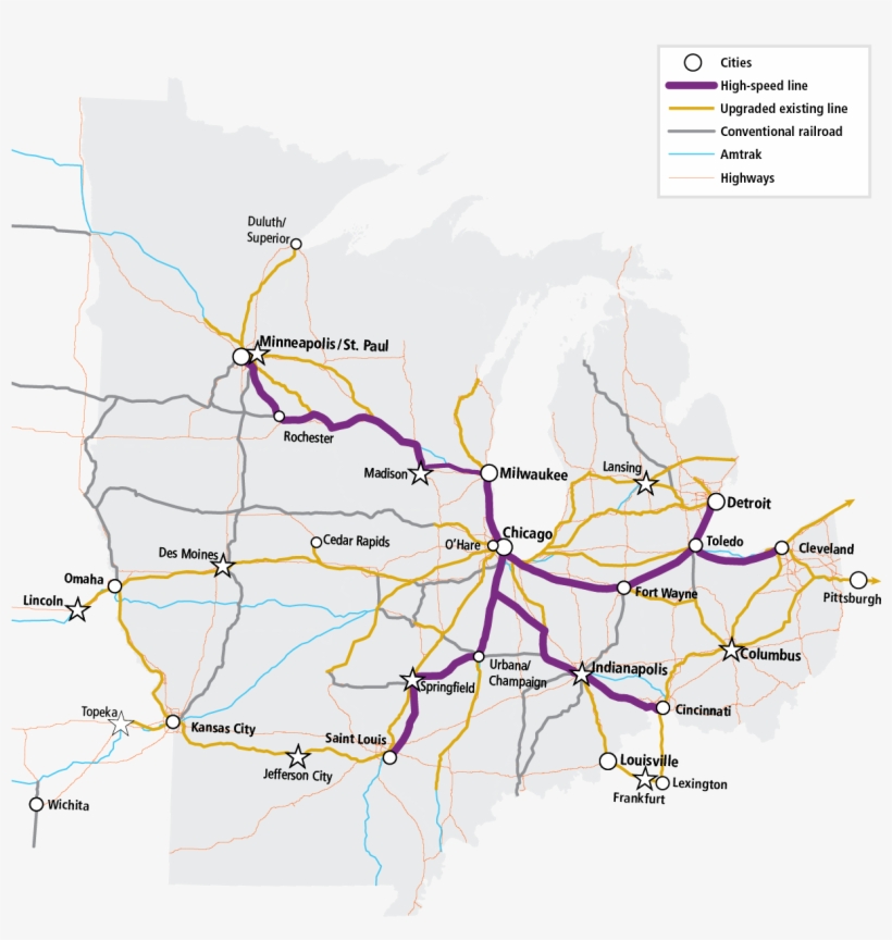 Four New High Speed Lines Radiating From Chicago Form - Earthquake Anime Episode 11, transparent png #953405