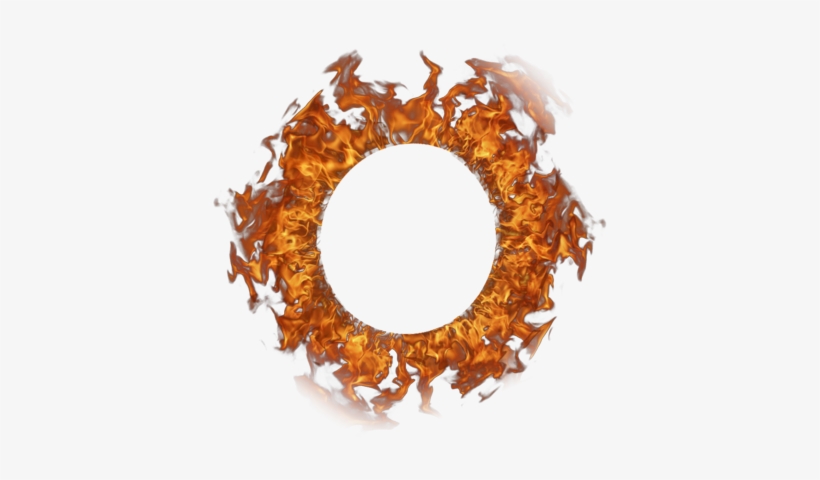 Fire Frame Flame Circle Fuego Circle Round - Circle Of Fire Png, transparent png #953477