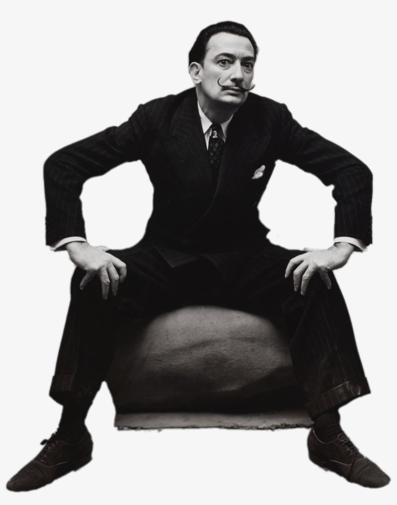 Man In Suit Sitting Png - Irving Penn Salvador Dali, transparent png #953507