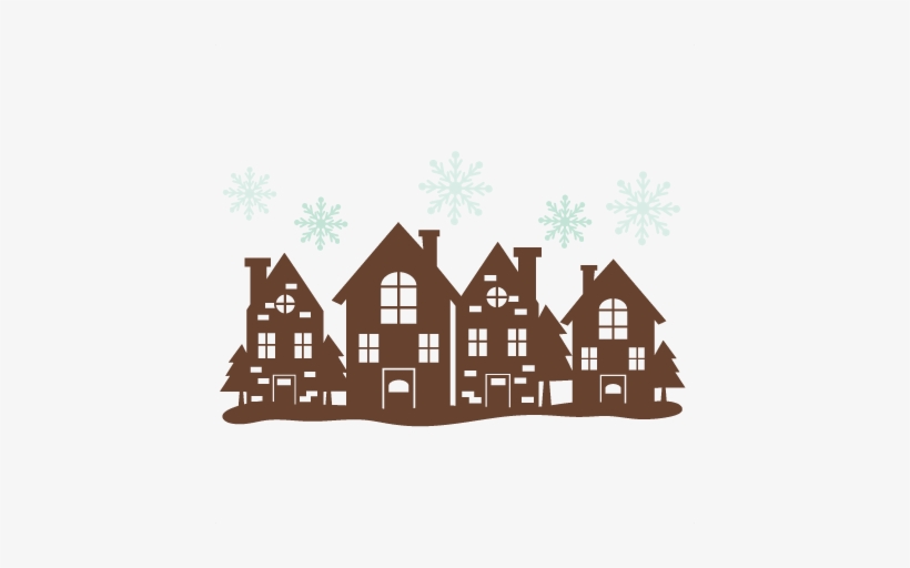 Christmas House Border Svg Cutting Files Free Svg Cuts - Christmas House Border, transparent png #954041