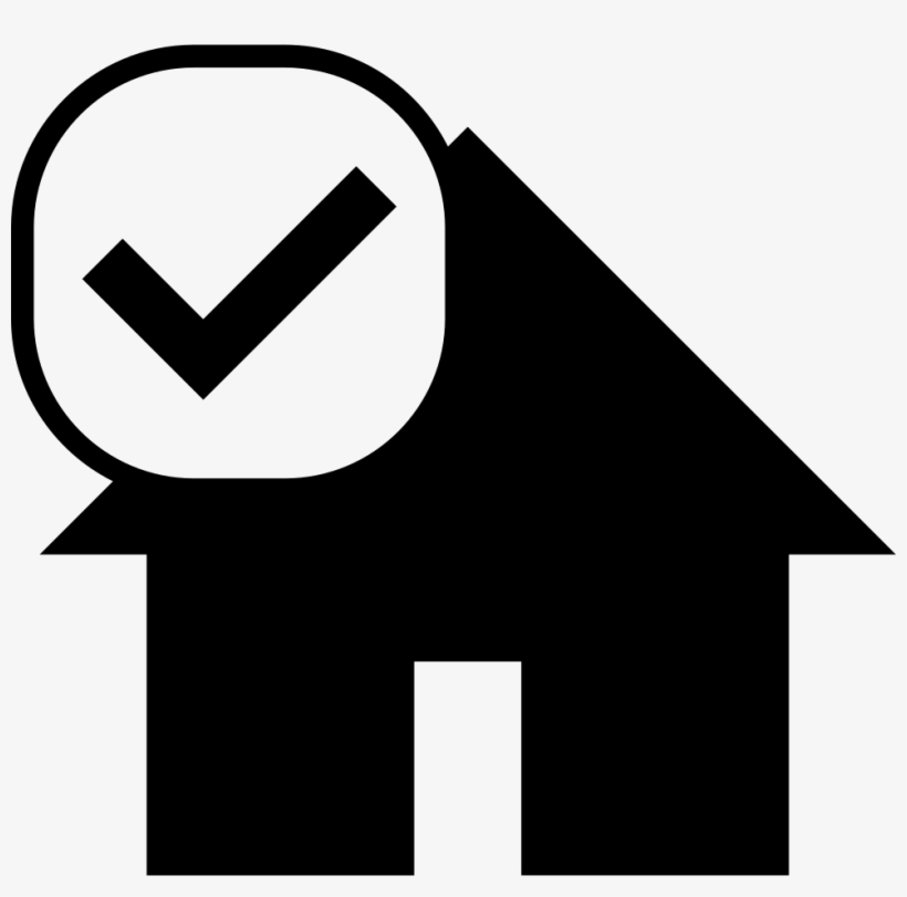 House Silhouette With Check Mark Comments - Own House Silhouette, transparent png #954072