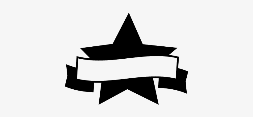 Award Symbol Of Fivepointed Star With A Banner Ribbon - Award Banner Icon, transparent png #954073