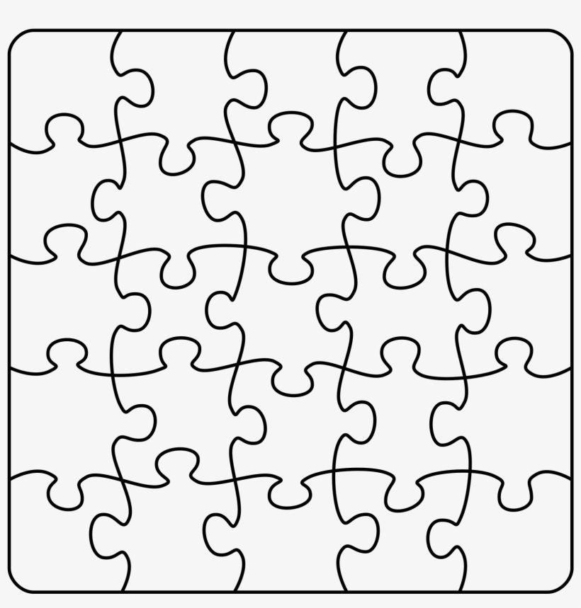 Share This Article - Puzzle Black And White Clipart, transparent png #954100