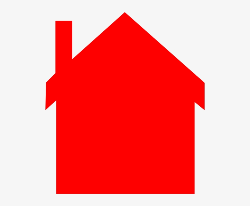 Red House Silhouette Clip Art At Clker - Red House Clipart, transparent png #954123