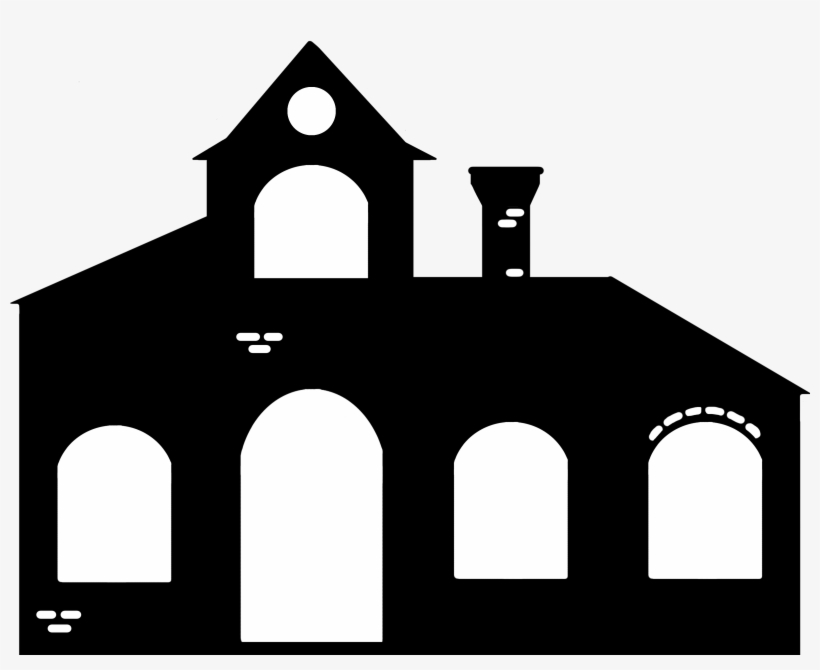 Picture Transparent Library Christmas Village With - House Silhouette With Window, transparent png #954232