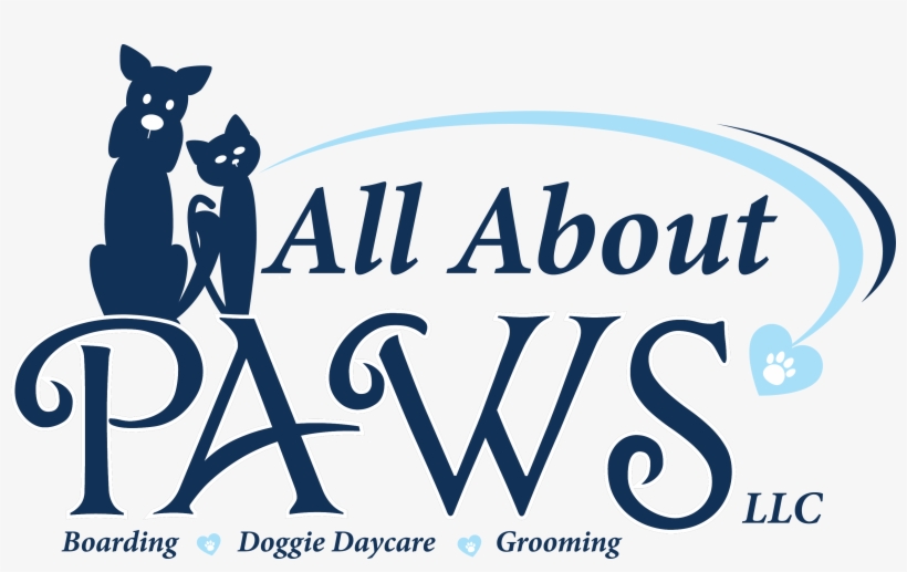 The All About Paws Logo In Navy Blue With A Light Blue - Navy Blue, transparent png #954237