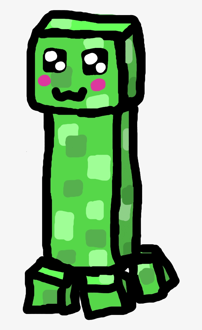 Cute Creeper - Minecraft Cute Creeper Gif, transparent png #954511