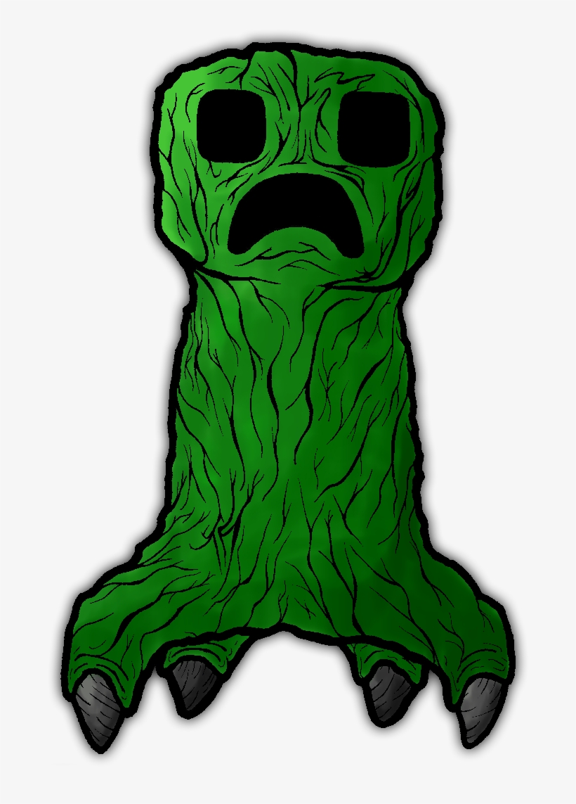 Png Royalty Free Creeper Drawing Realistic - Minecraft Creeper Fan Art Realistic, transparent png #954559