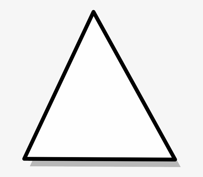 Black, Shapes, Triangle, Shape, Flowchart, Geometric - Triangulo Branco Png, transparent png #954692