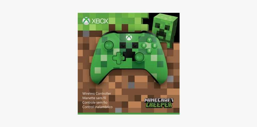 Xbox One Bluetooth Wireless Controller Minecraft Creeper - Xbox One Minecraft Creeper Wireless Controller - Green, transparent png #954816