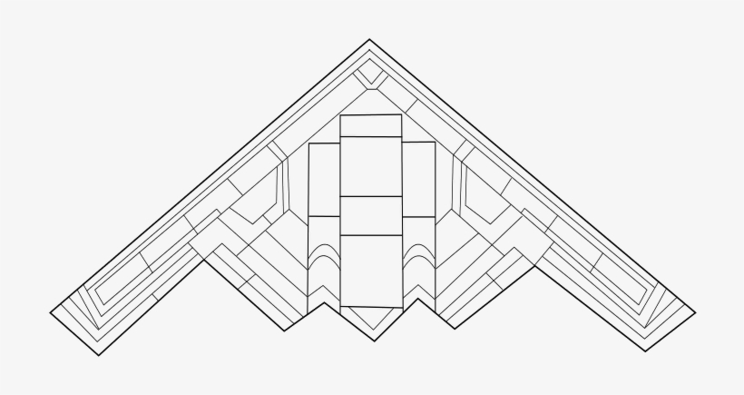 B2 Spy Plane - B 2 Clip Art, transparent png #955182