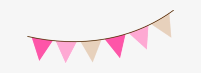 Angled Pink Brown Bunting Md - Triangle Banner Png, transparent png #955186
