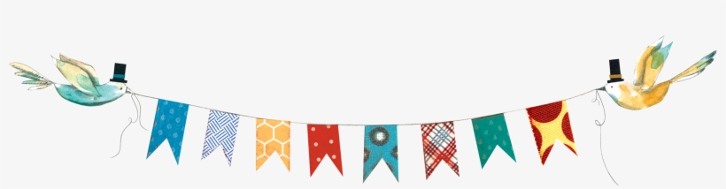 Picture Of Birds Holding On To A Bunting - Book, transparent png #955828