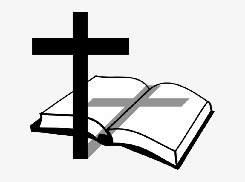 Open Bible Clip Art - Cross Clipart Transparent Background, transparent png #956003