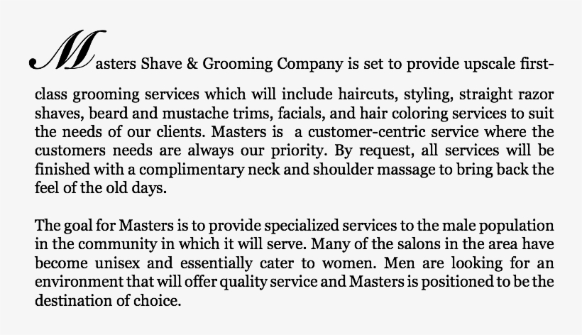 Masters Shave & Grooming Company Is Set To Provide - Business, transparent png #956222