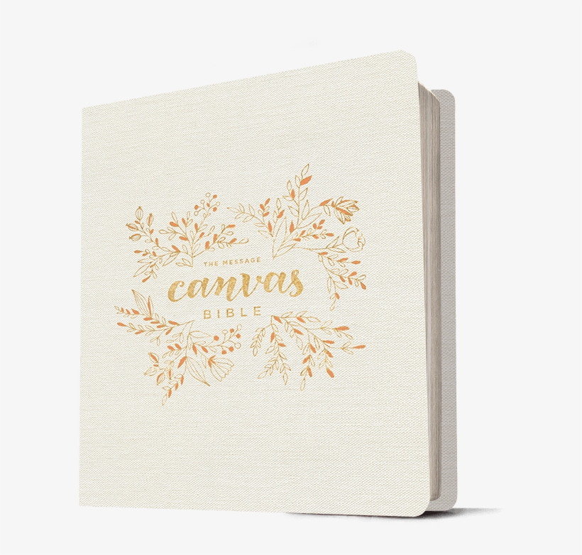 Canvas Look, Gold Leaf - Message Canvas Bible: Coloring And Journaling, transparent png #956433