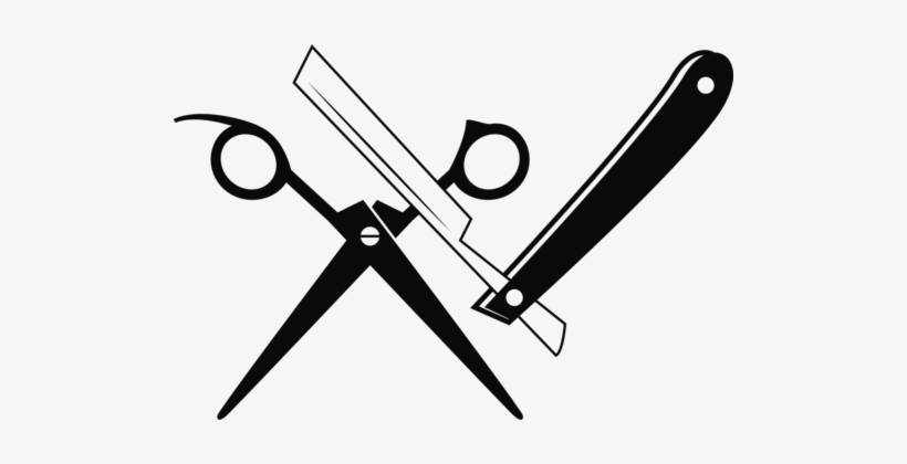 Straight Razor Barber Hairdresser Hairstyle - Straight Razor Clip Art, transparent png #956689
