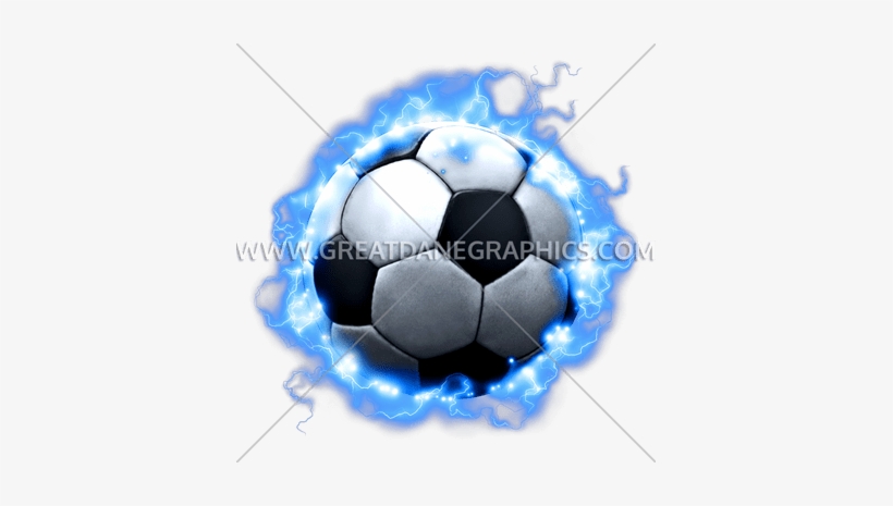 Lightning Soccer Ball - Decal, transparent png #957000