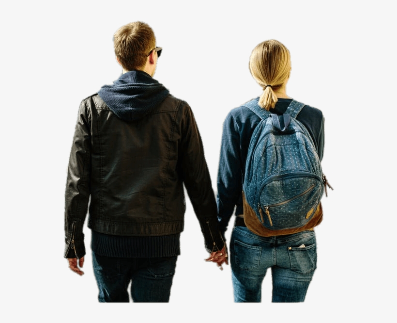 Couple Walking View From Behind - Una Pareja Caminando Png, transparent png #957001