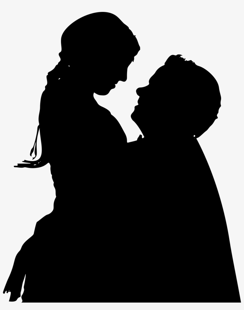 Png Freeuse Stock In Silhouette Big Image Png - Romance, transparent png #957346