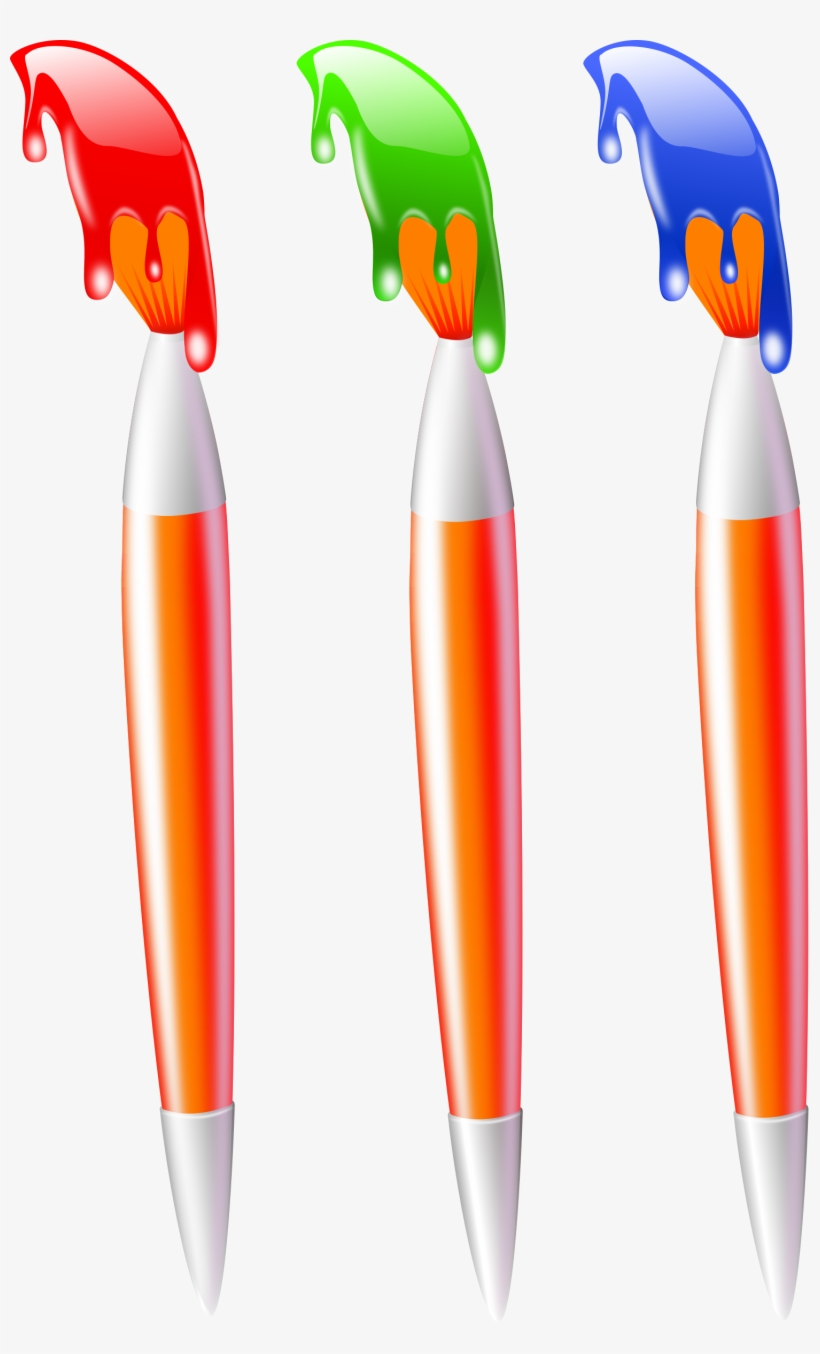 Paint On Paintbrushes Clipart Png For Web, transparent png #957505