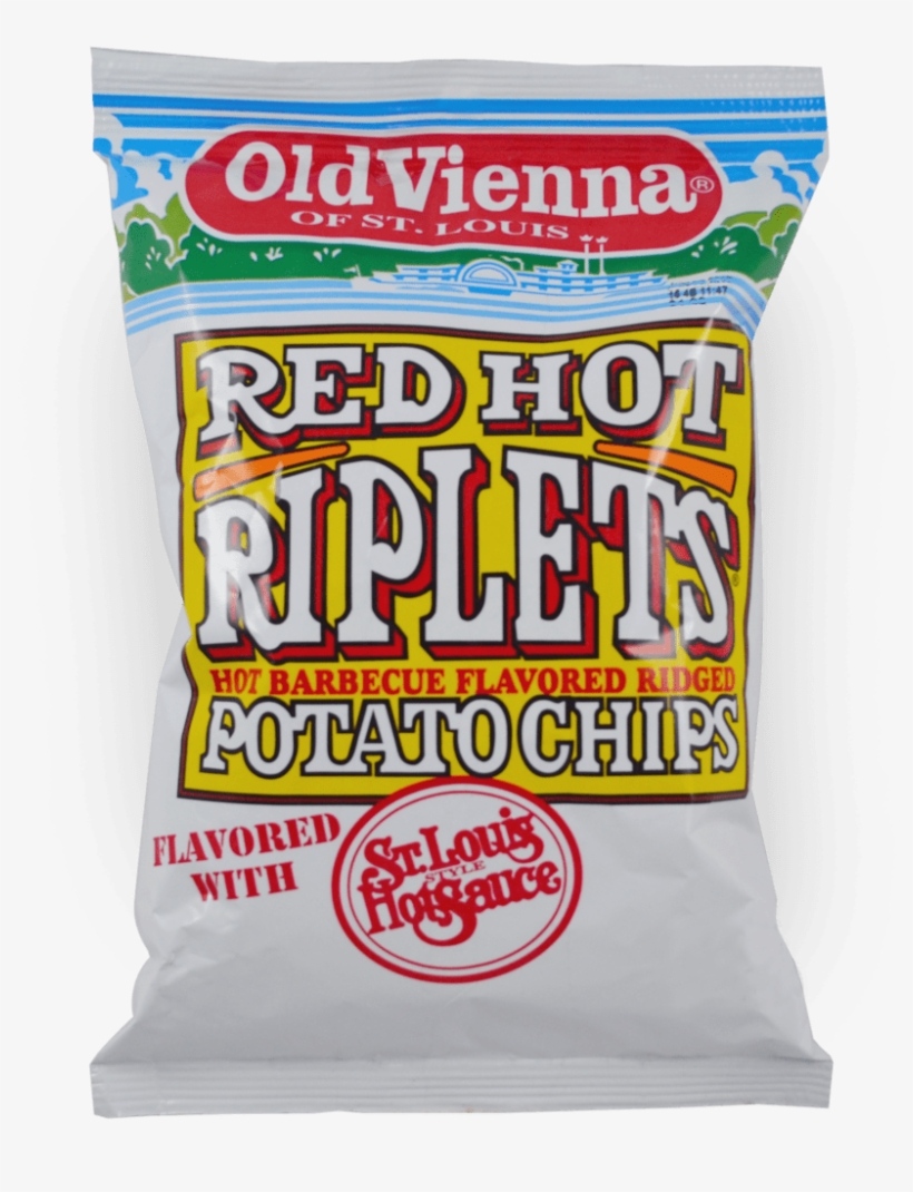 Old Vienna Red Hot Riplets Bag - Old Vienna Red Hot Ripplet Chip 5oz, transparent png #957777