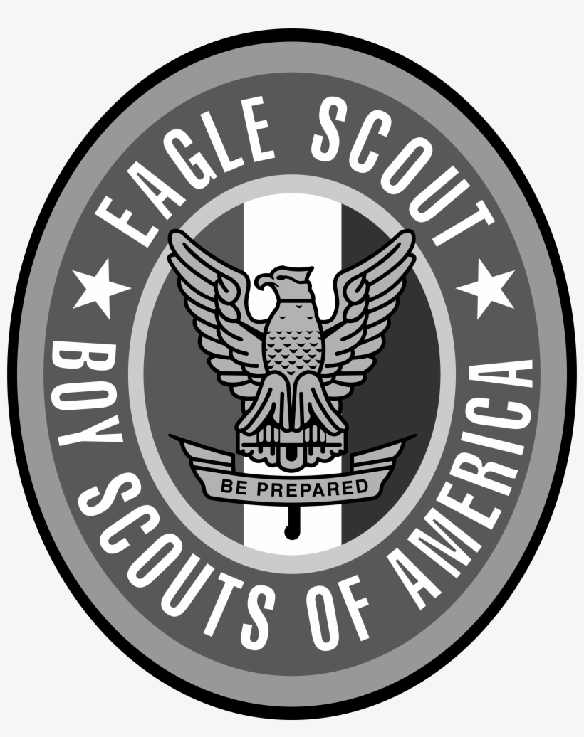 Boy Scouts Eagle Scout Logo Png Transparent - Eagle Scout Logo Black And White, transparent png #957915