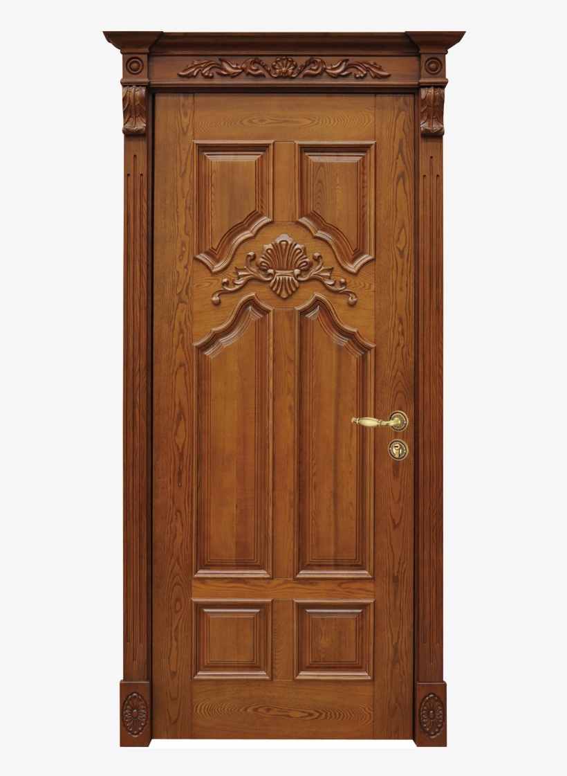 Wooden Door W4010 - Wood, transparent png #958191
