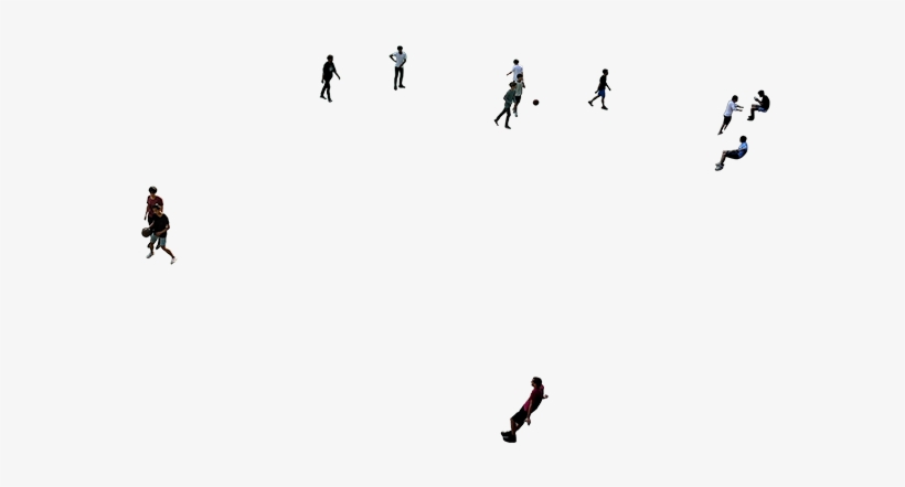 People Silhouette Png Aerial View, transparent png #958237