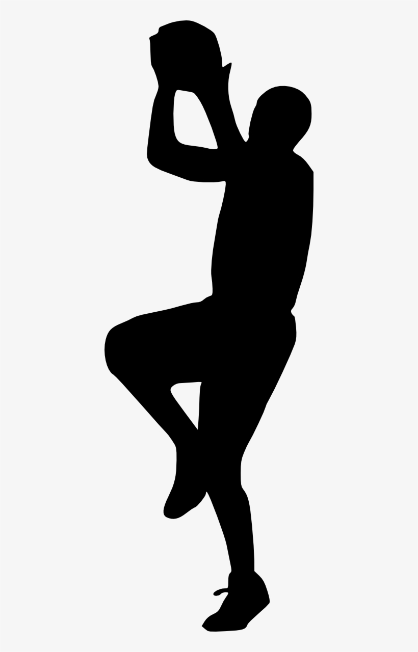 Basketball Player Silhouette Png - Portable Network Graphics, transparent png #958311