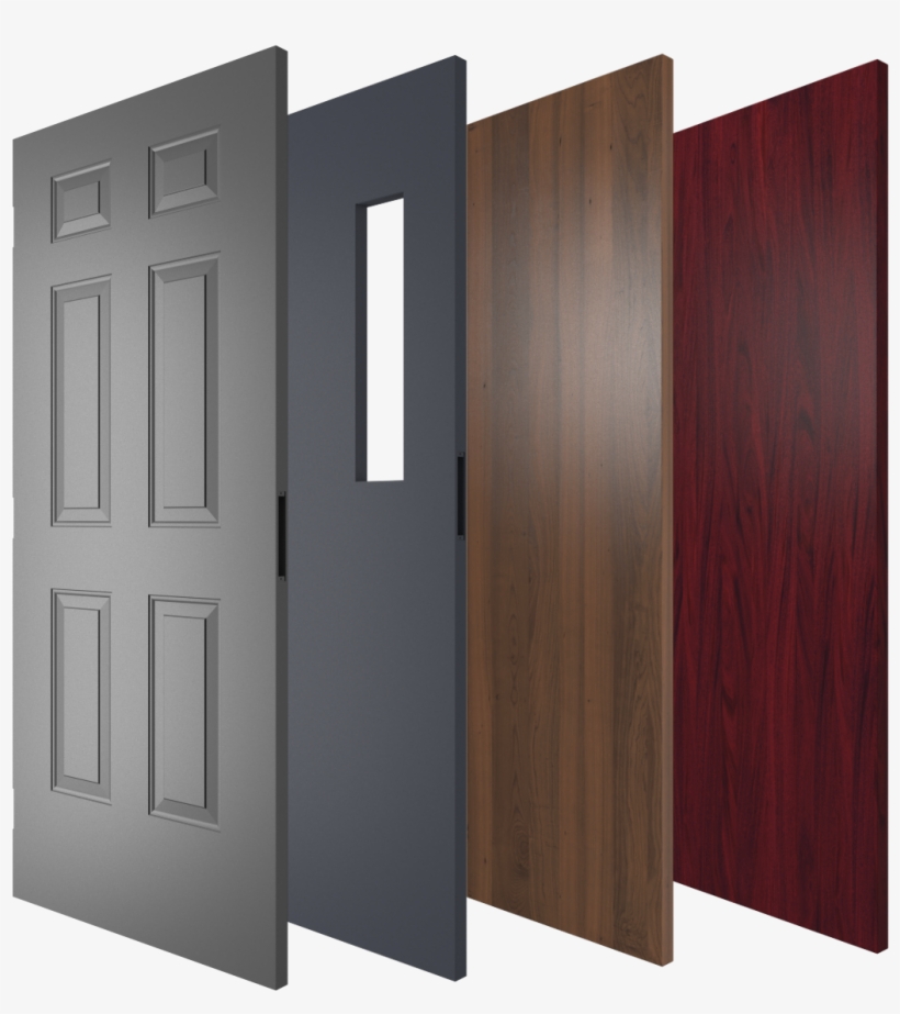 Wood & Metal Commercial Doors - Plastic Laminate Doors, transparent png #958377