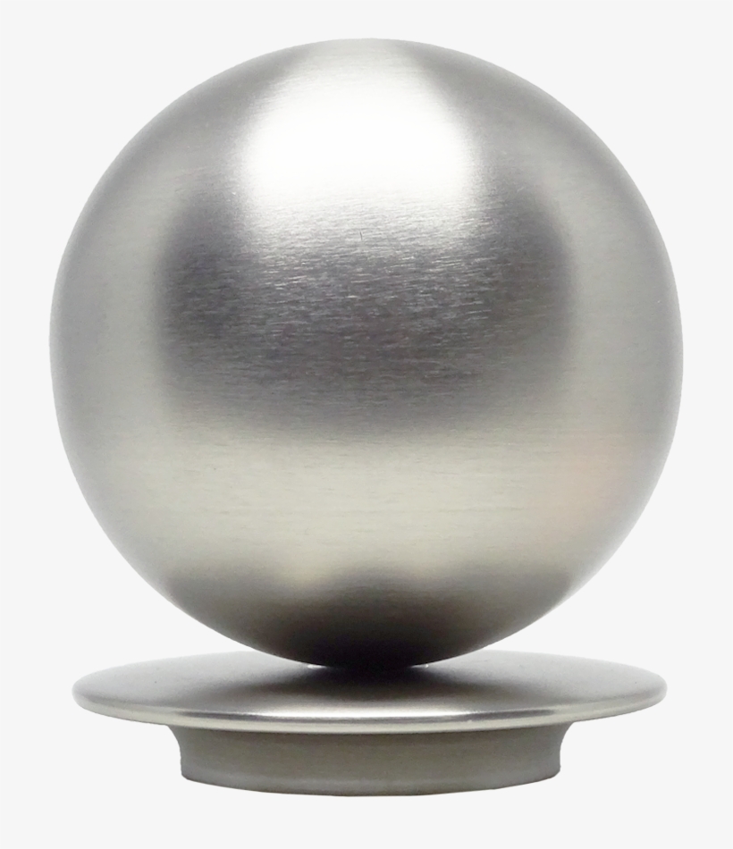 Brushed Steel, Brushed Steel Metal Ball 50mm Curtain - Metal Ball, transparent png #958425