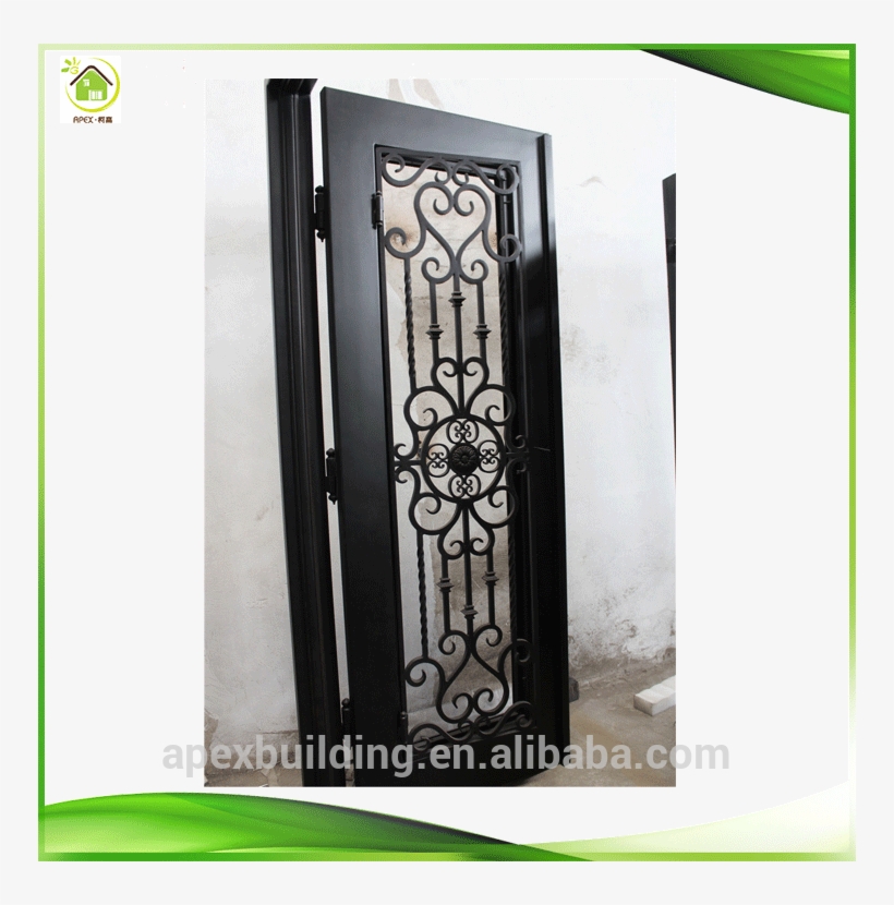 Custom Metal Front Iron Grill Double Doors Designs - Iron, transparent png #958693
