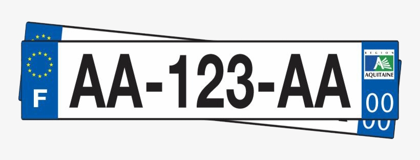 Plaque Dimmatriculation Png - Aquitaine, transparent png #958778
