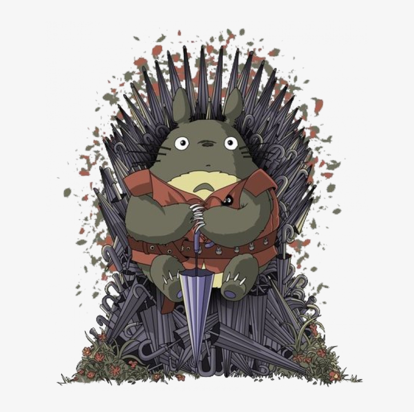 Totoro On The Iron Throne - Umbrella Throne, transparent png #958799
