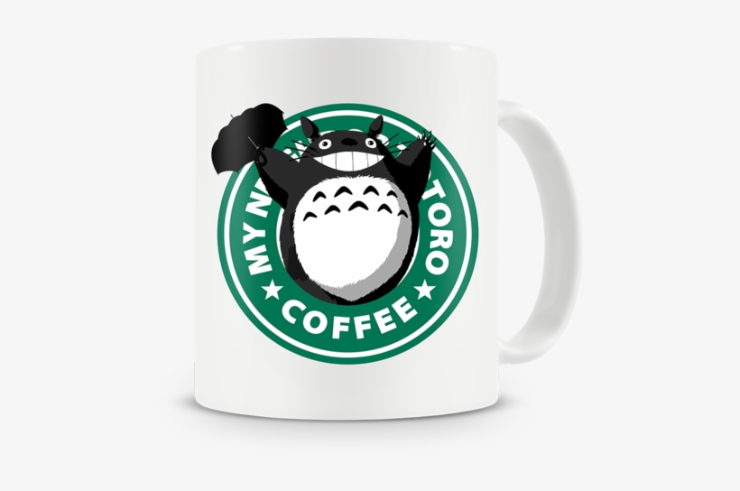 Totoro X Starbucks - My Neighbor Totoro Amazing Tonari No Anime Art 24x18, transparent png #958916