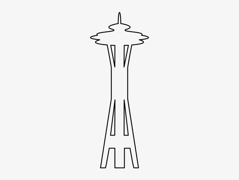 Space Needle Rubber Stamp - Space Needle, transparent png #958965