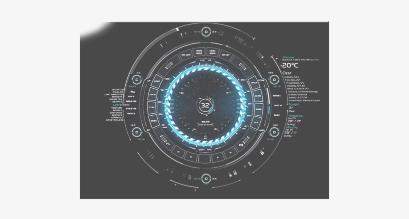 Futuristic Png Clock Editing Background - Futuristic Photo Editing Png, transparent png #959059