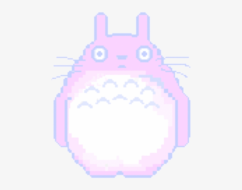💖not My Art💖 Kawaii Totoro Kawaii Pink Totoro Myneig - Pastel Sticker Pink Transparent, transparent png #959083