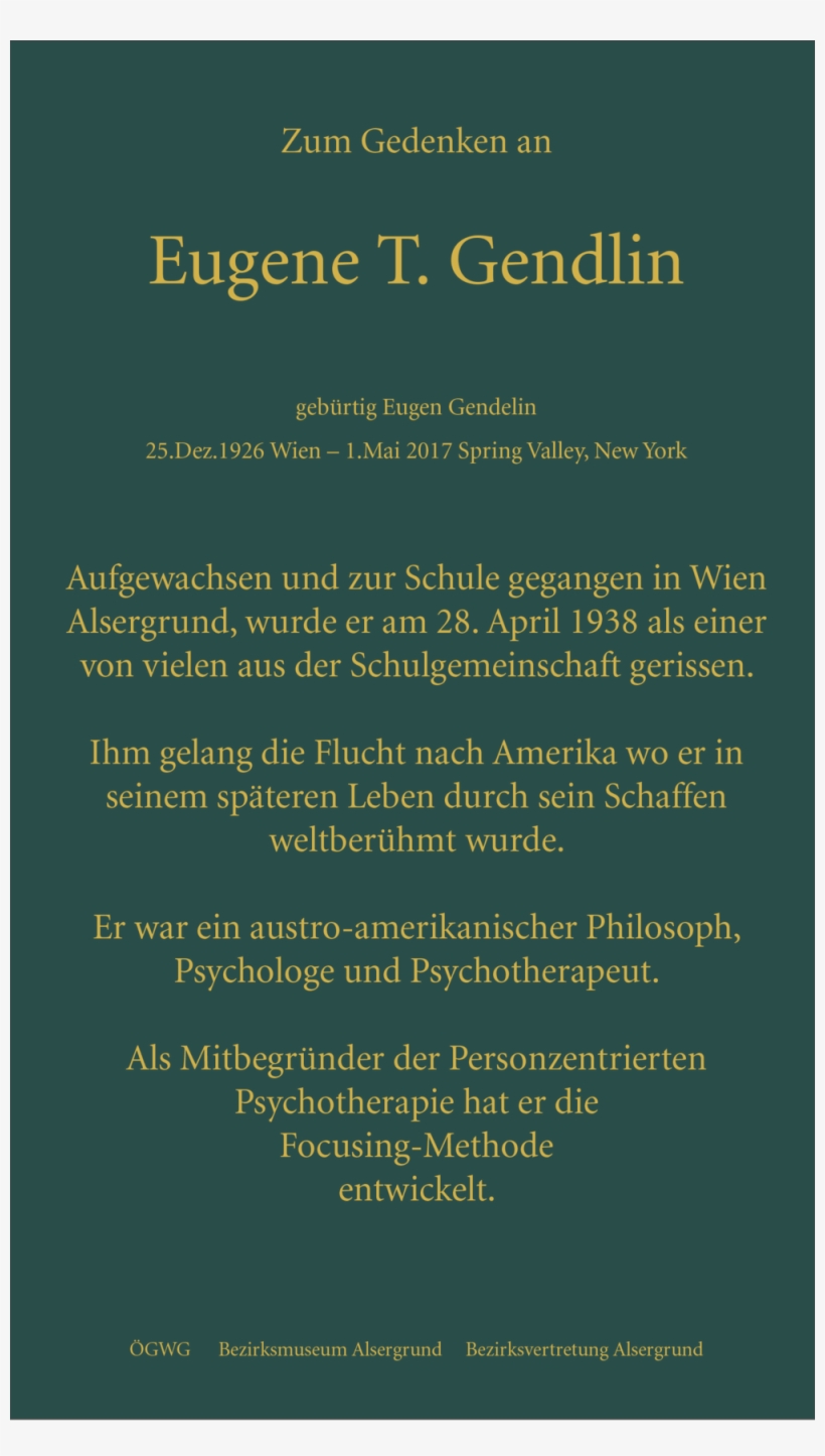 2018 05 02 Vienna Plaque - Doctor Of Philosophy, transparent png #959154