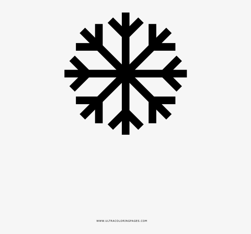 Copo De Nieve Página Para Colorear - Snowflake Icon - Free Transparent PNG  Download - PNGkey