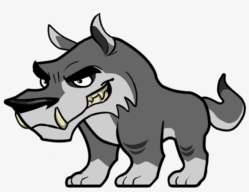 Baby Wolf Mascot - Wolf Cartoon Png, transparent png #959467