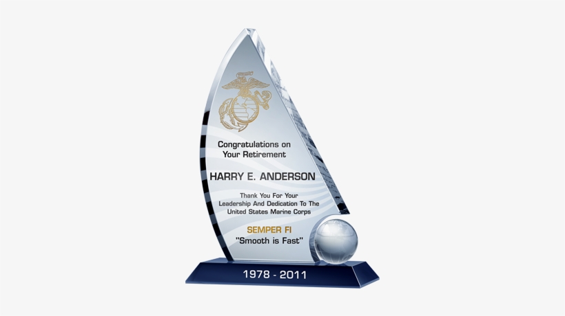 Military Retirement Gift - Trophy, transparent png #959541