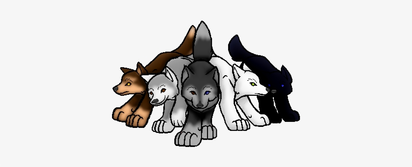 Wolf Pack Png Clip Art Library Stock - Pack Of Wolves Animated - Free  Transparent PNG Download - PNGkey