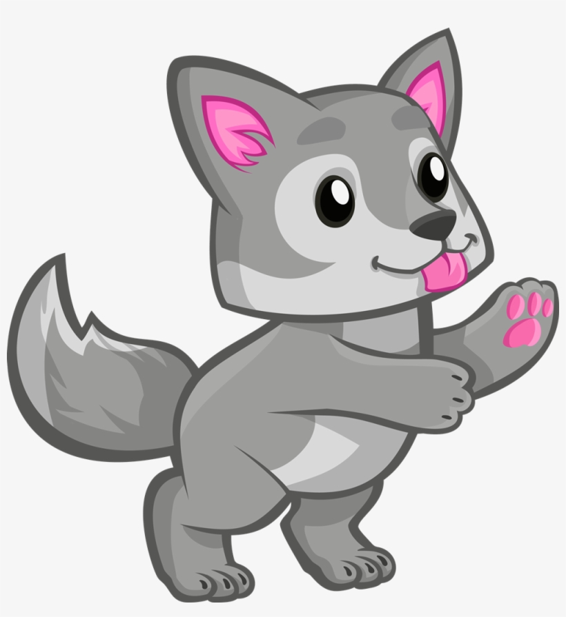 Cute Wolf Wolves Baby Freetoedit - Cute Wolf Clipart, transparent png #959592